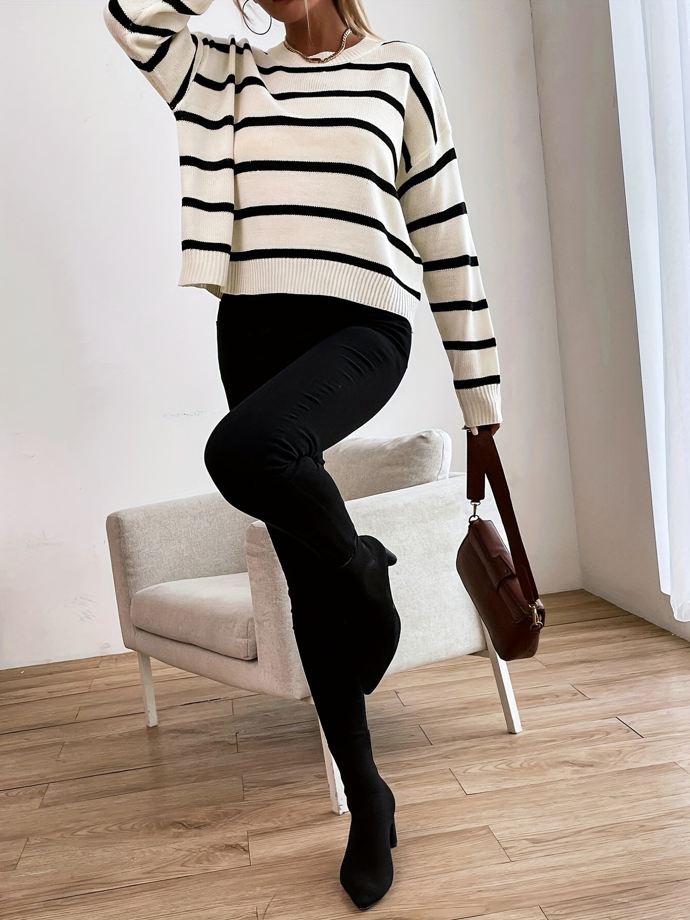 Gestreifter Pullover
